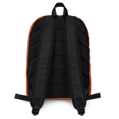 Michigan Upper Peninsula Standard Backpack (w/ UP Finland Flag Outline) | Tawny Color