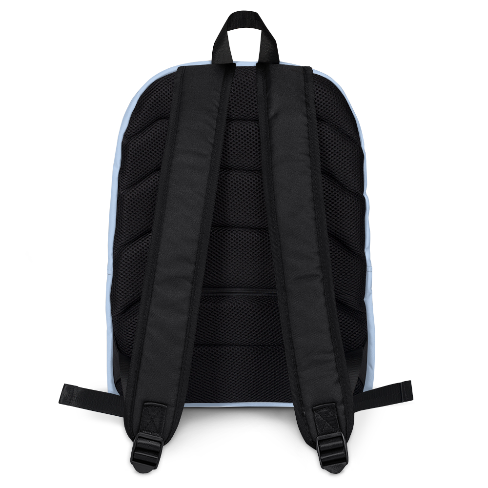 Michigan Upper Peninsula Standard Backpack (w/ UP Finland Flag Outline) | Sky Blue Color