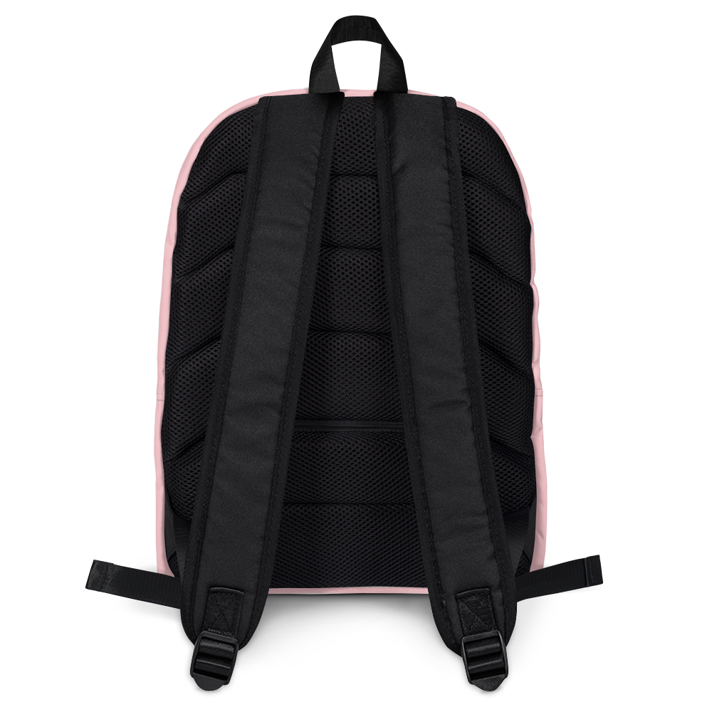 Michigan Upper Peninsula Standard Backpack (w/ UP Quebec Flag Outline) | Pink