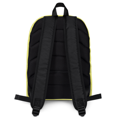 Michigan Upper Peninsula Standard Backpack (w/ UP Quebec Flag Outline) | Cherry Yellow