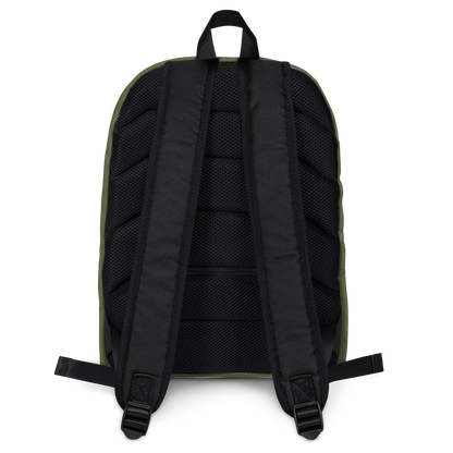 Michigan Upper Peninsula Standard Backpack (w/ Copper UP Outline) | Army Green