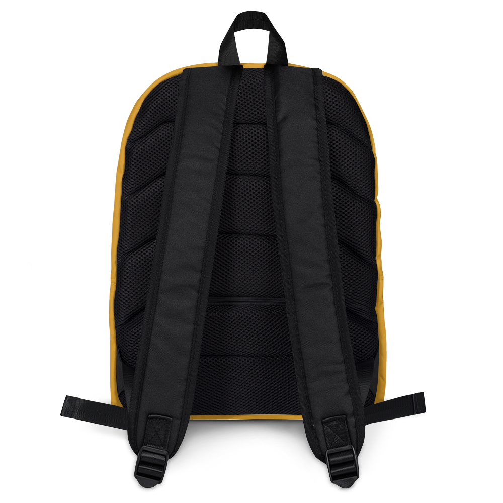 Michigan Upper Peninsula Standard Backpack (w/ Navy UP Outline) | Gold