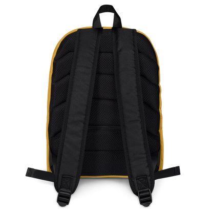 Michigan Upper Peninsula Standard Backpack (w/ Navy UP Outline) | Gold