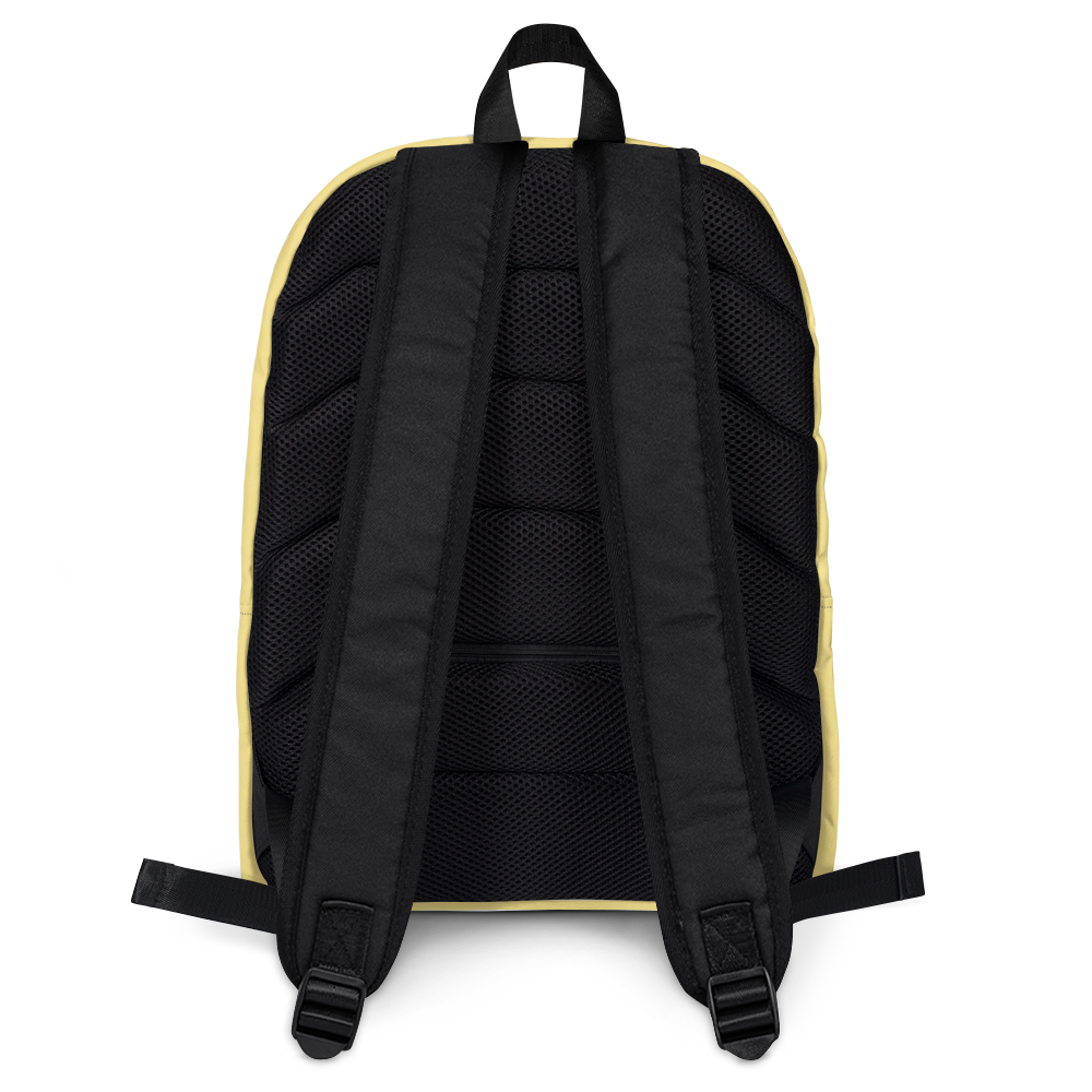 Michigan Upper Peninsula Standard Backpack (w/ Navy UP Outline) | Cherry Yellow