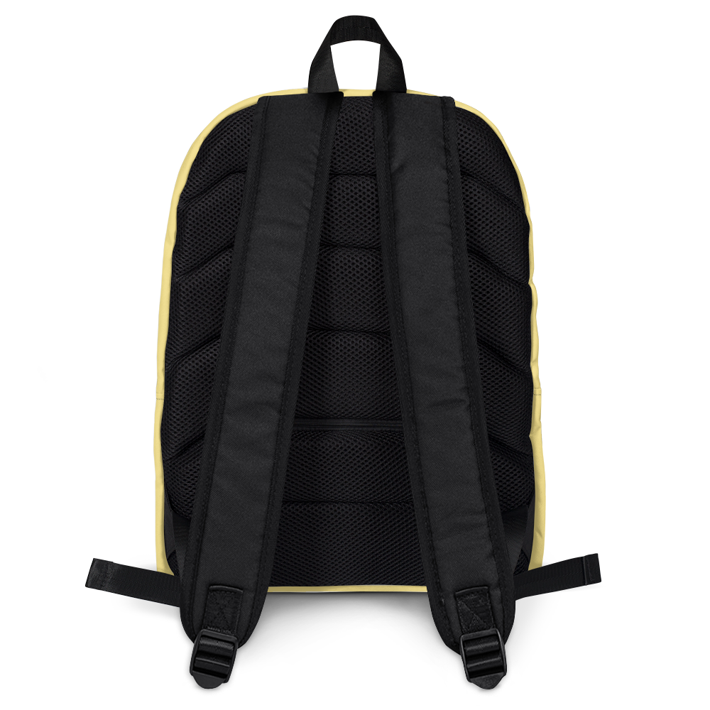 Michigan Upper Peninsula Standard Backpack (w/ Azure UP Outline) | Cherry Yellow