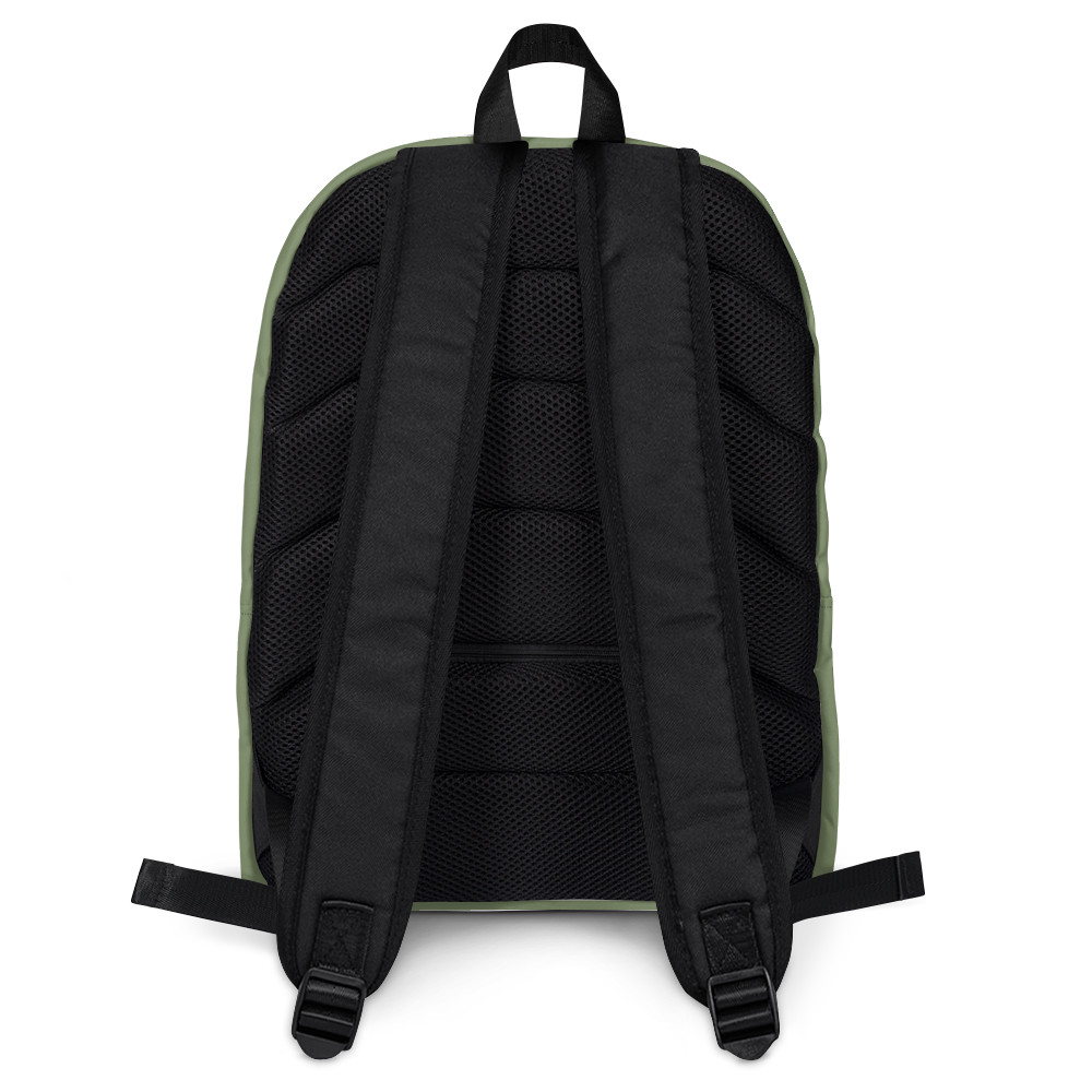 Michigan Upper Peninsula Standard Backpack (w/ Green UP Outline) | Camo Green