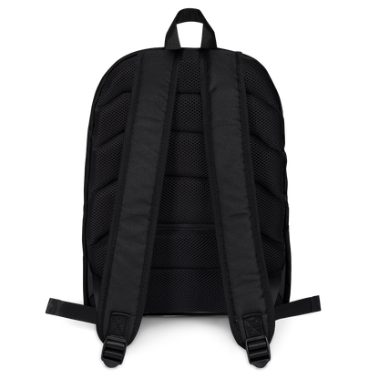 Michigan Upper Peninsula Standard Backpack (w/ Orange UP Outline) | Black