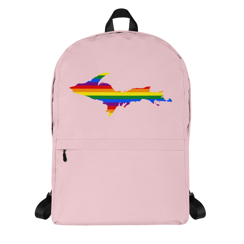 Michigan Upper Peninsula Standard Backpack (w/ UP Pride Flag Outline)