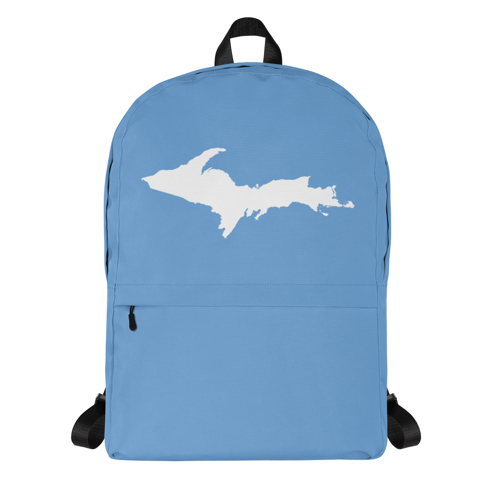 Michigan Upper Peninsula Standard Backpack (w/ UP Outline) | Lake Blue