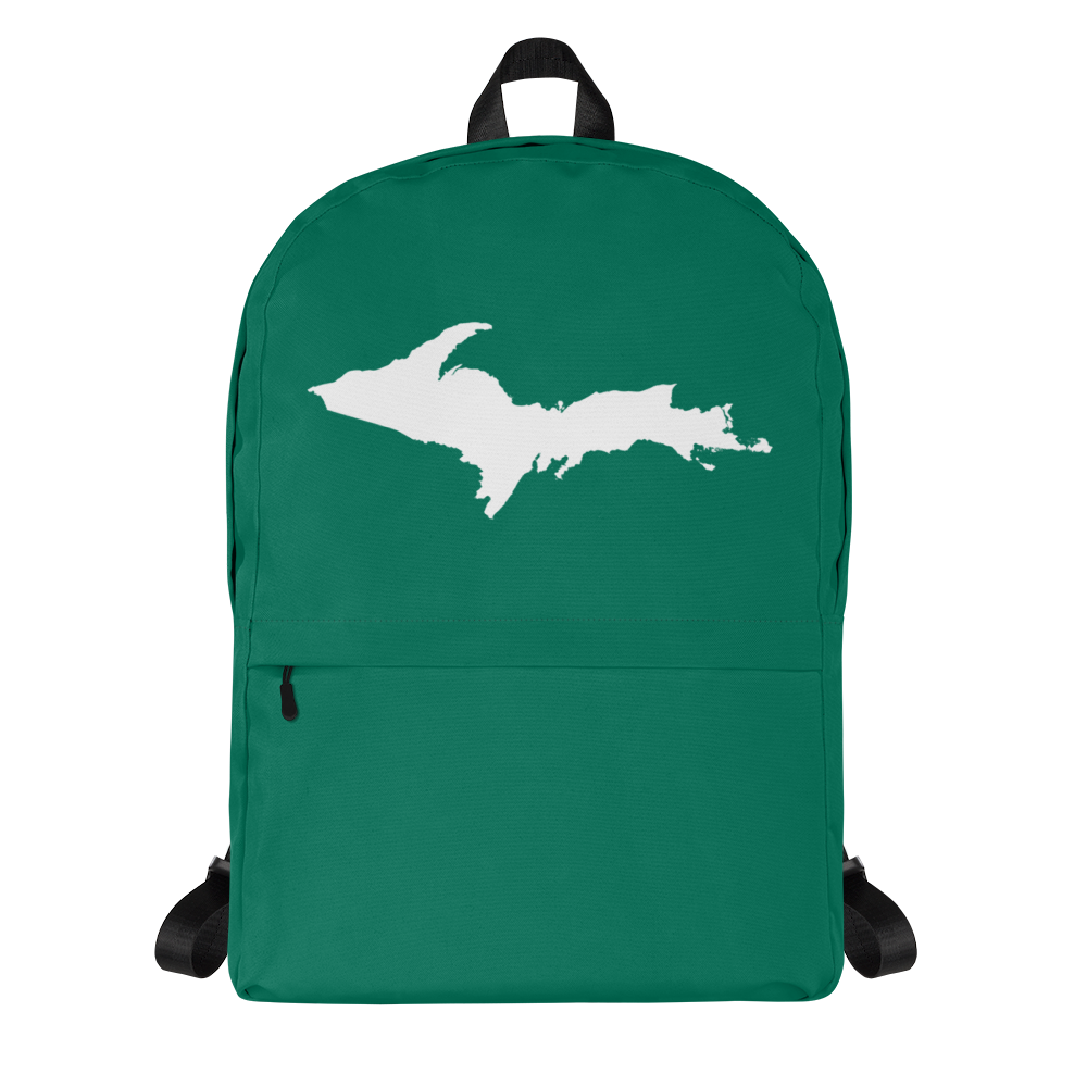 Michigan Upper Peninsula Standard Backpack (w/ UP Outline) | Emerald