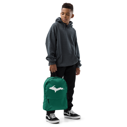 Michigan Upper Peninsula Standard Backpack (w/ UP Outline) | Emerald