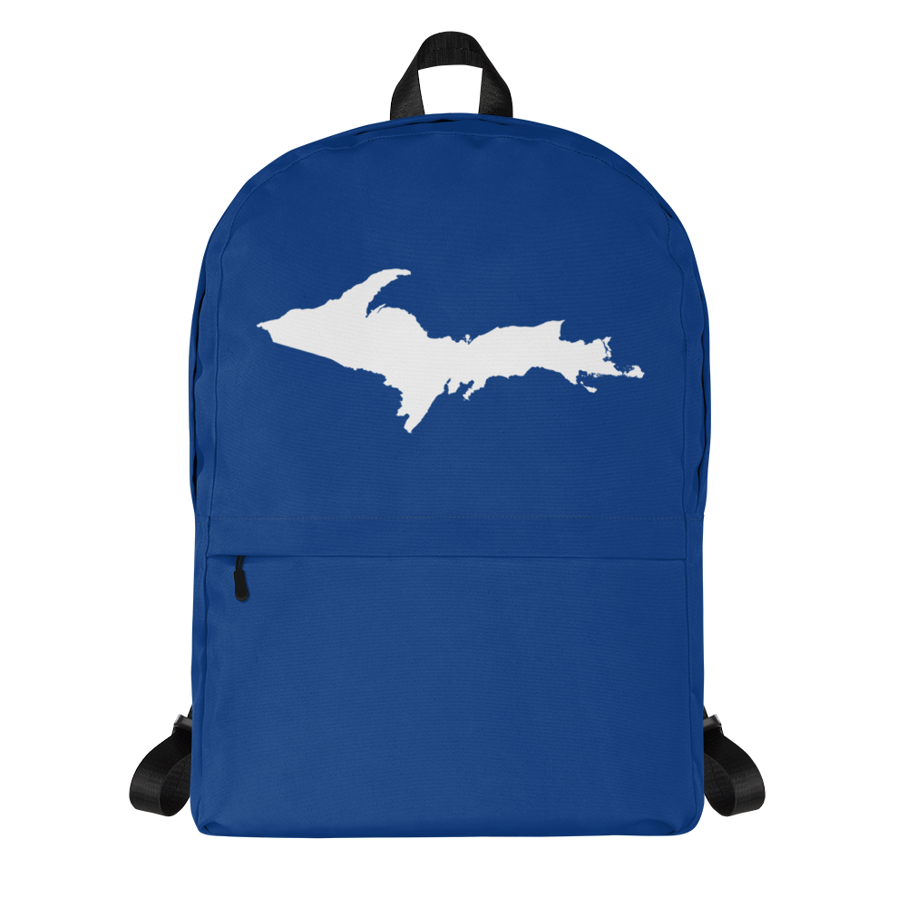 Michigan Upper Peninsula Standard Backpack (w/ UP Outline) | Blue