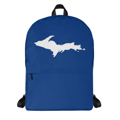 Michigan Upper Peninsula Standard Backpack (w/ UP Outline) | Blue