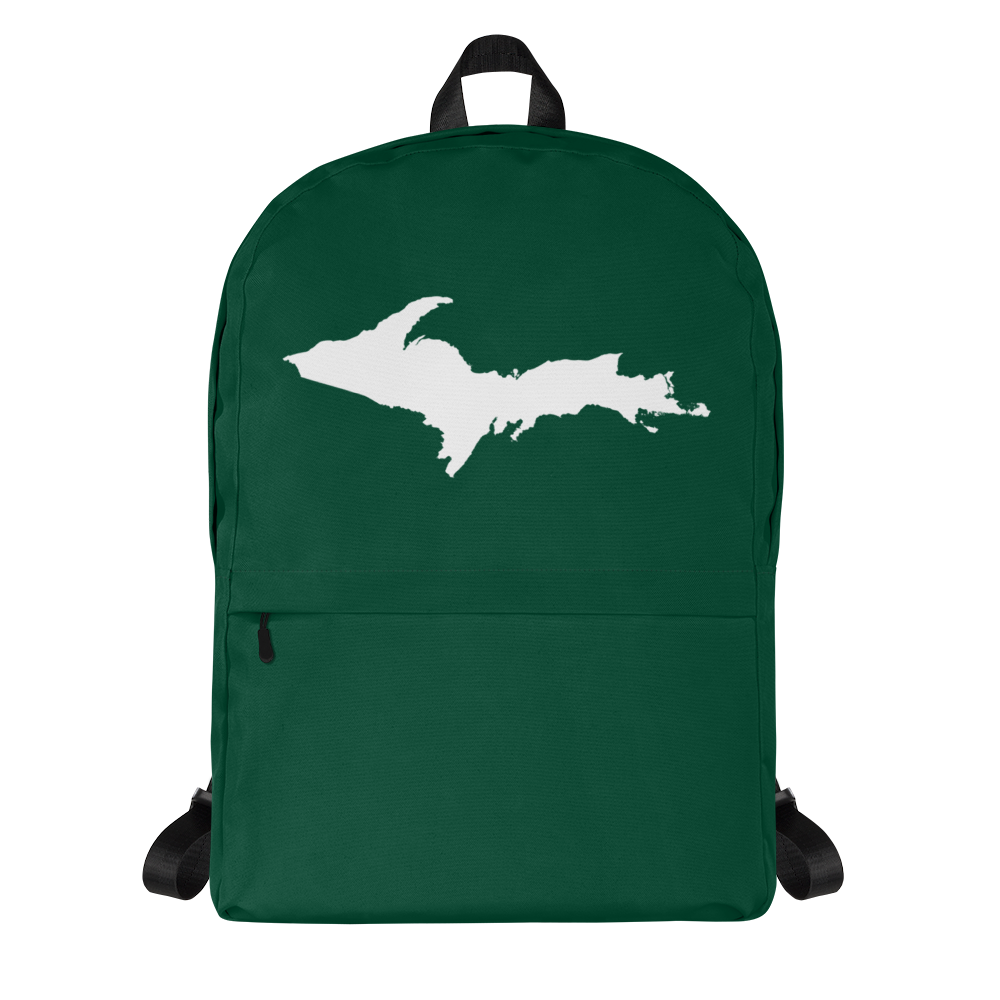 Michigan Upper Peninsula Standard Backpack (w/ UP Outline) | Green