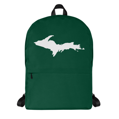 Michigan Upper Peninsula Standard Backpack (w/ UP Outline) | Green