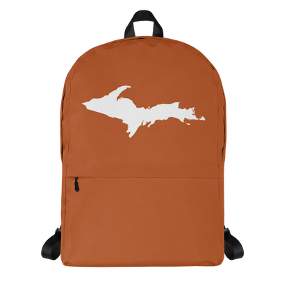 Michigan Upper Peninsula Standard Backpack (w/ UP Outline) | Burnt Orange