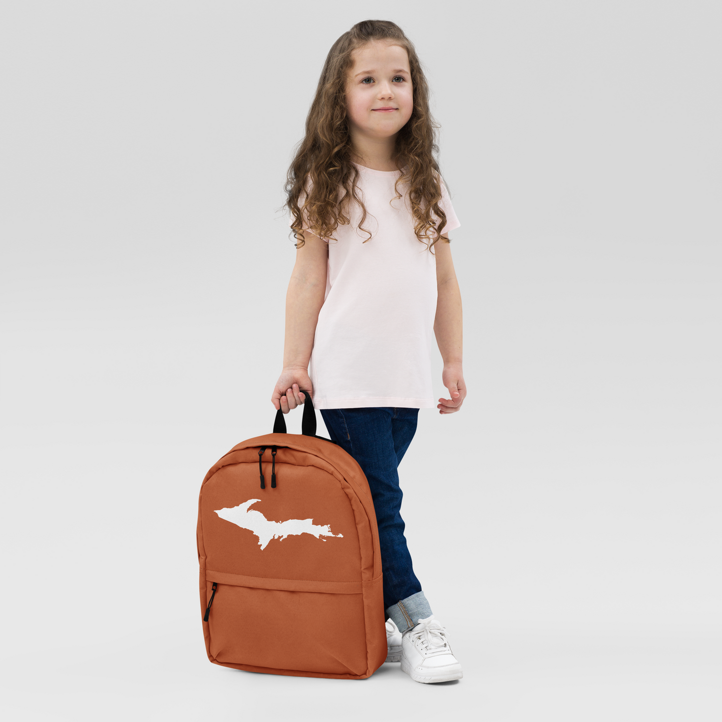 Michigan Upper Peninsula Standard Backpack (w/ UP Outline) | Burnt Orange