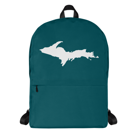 Michigan Upper Peninsula Standard Backpack (w/ UP Outline) | Teal