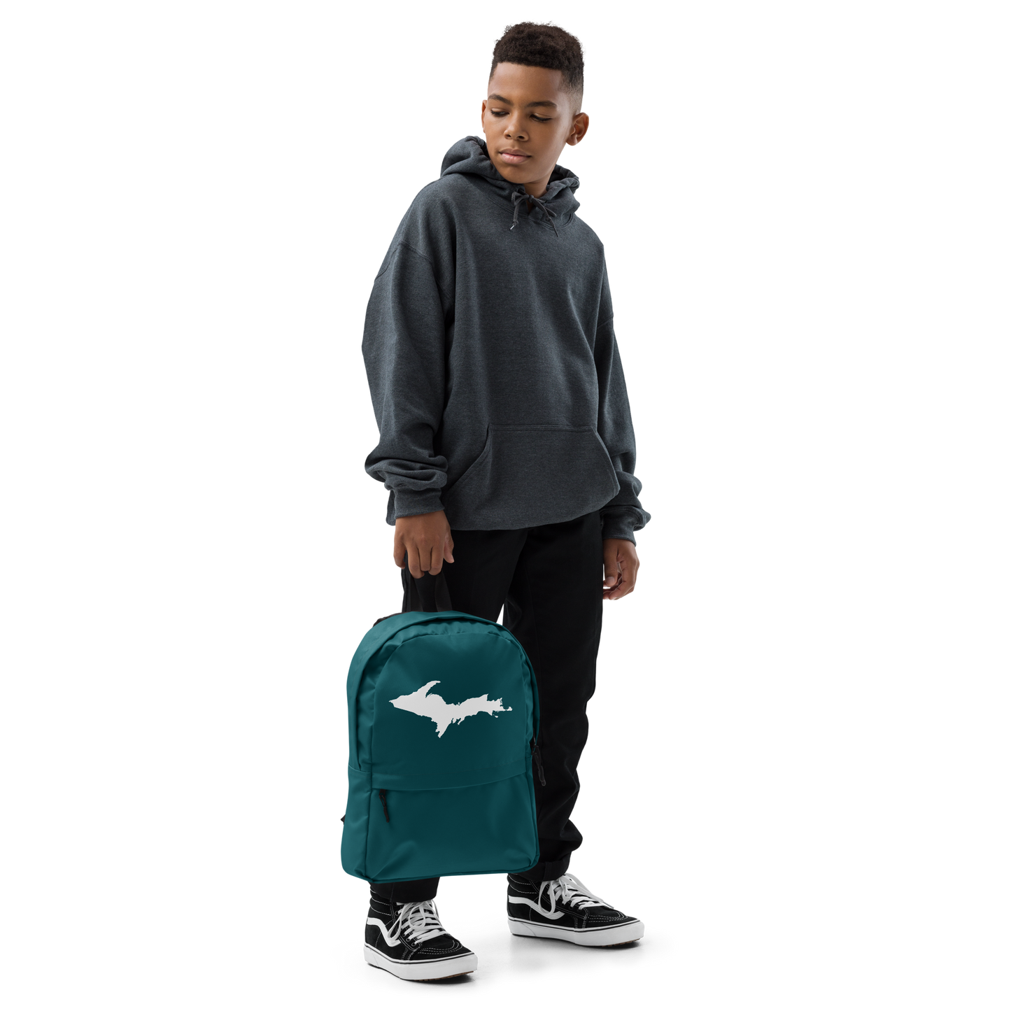 Michigan Upper Peninsula Standard Backpack (w/ UP Outline) | Teal