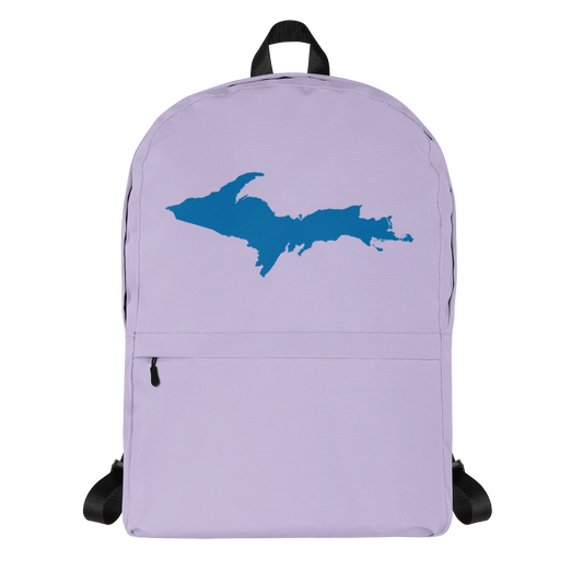 Michigan Upper Peninsula Standard Backpack (w/ Azure UP Outline) | Lavender