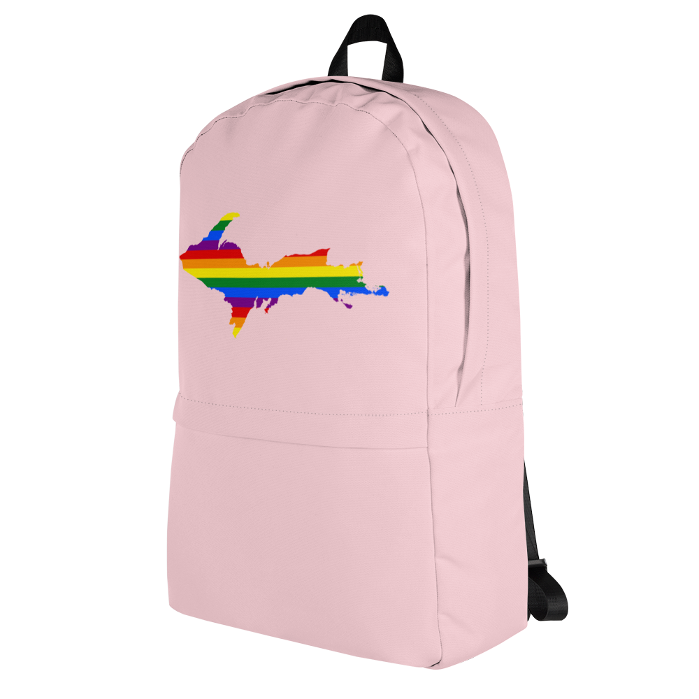 Michigan Upper Peninsula Standard Backpack (w/ UP Pride Flag Outline)