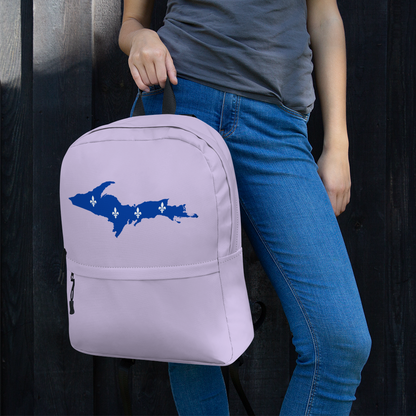 Michigan Upper Peninsula Standard Backpack (w/ UP Quebec Flag Outline) | Lavender