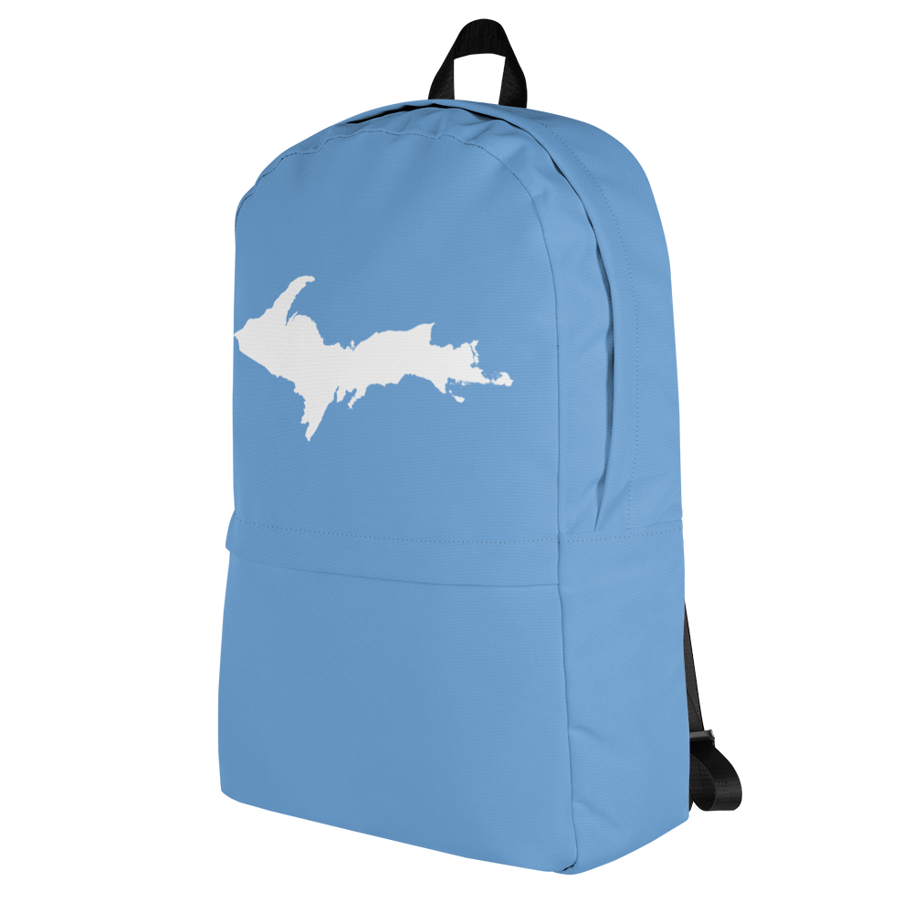 Michigan Upper Peninsula Standard Backpack (w/ UP Outline) | Lake Blue