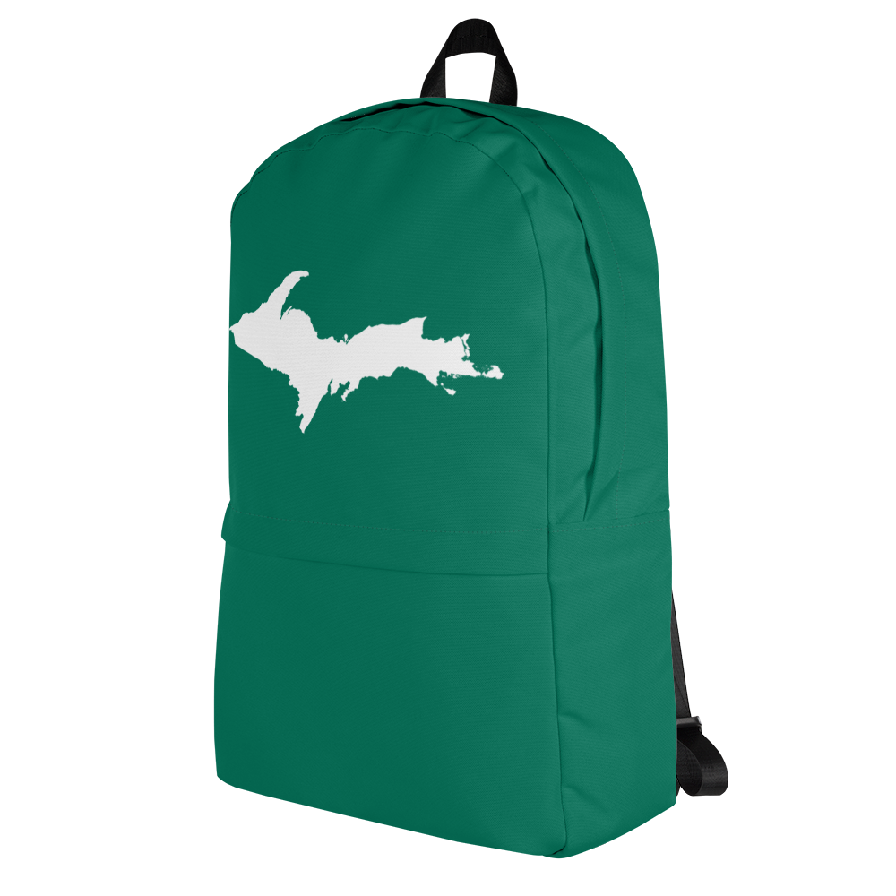 Michigan Upper Peninsula Standard Backpack (w/ UP Outline) | Emerald