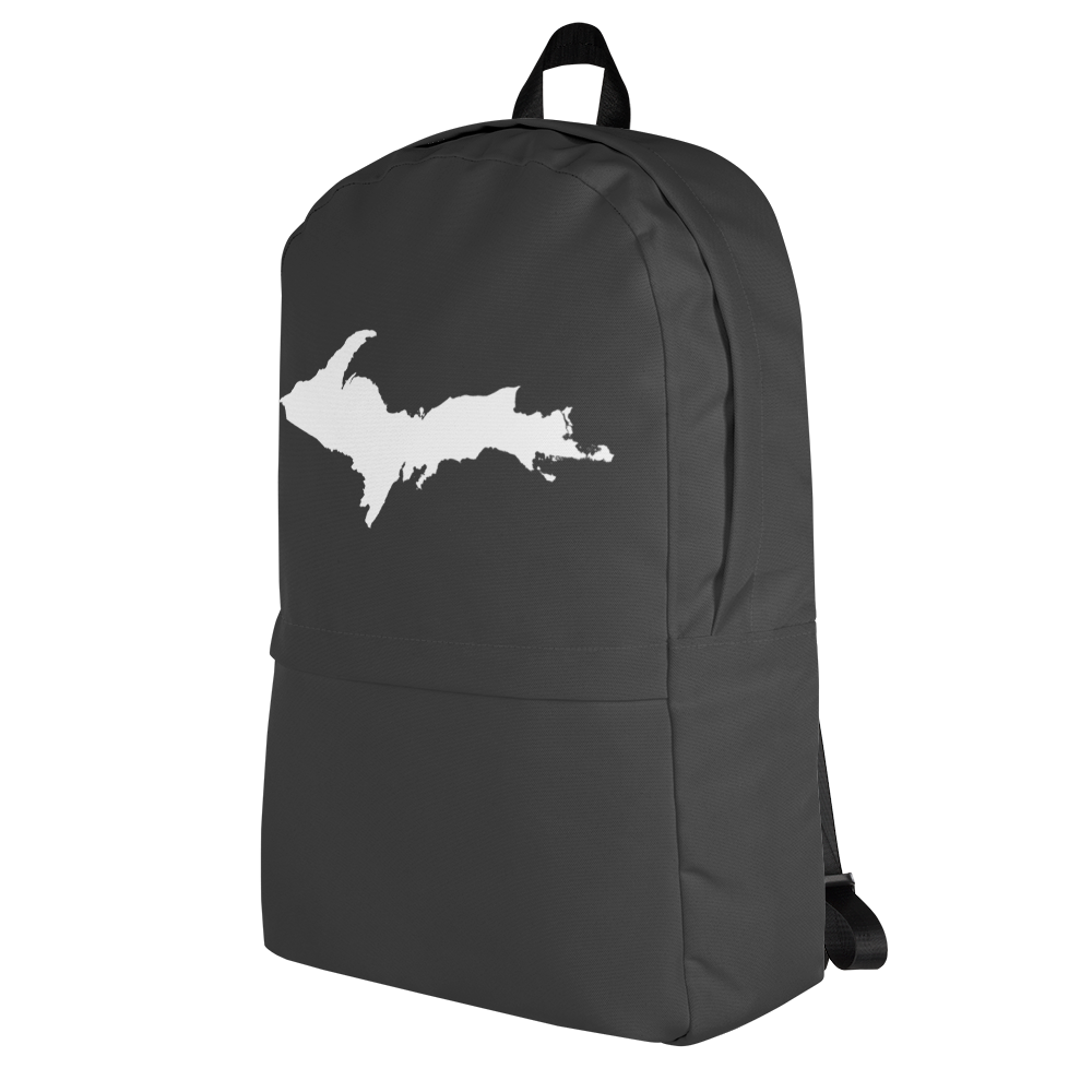 Michigan Upper Peninsula Standard Backpack (w/ UP Outline) | Charcoal