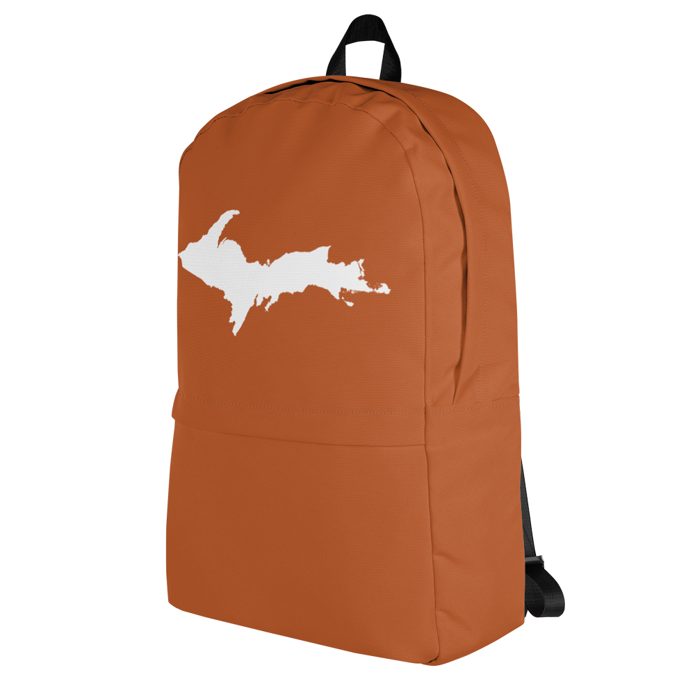 Michigan Upper Peninsula Standard Backpack (w/ UP Outline) | Burnt Orange