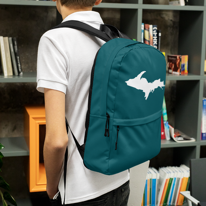 Michigan Upper Peninsula Standard Backpack (w/ UP Outline) | Teal