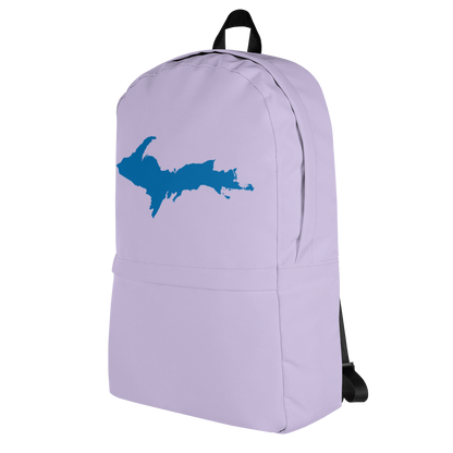 Michigan Upper Peninsula Standard Backpack (w/ Azure UP Outline) | Lavender