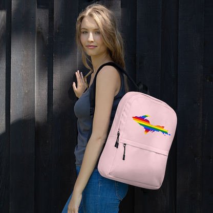 Michigan Upper Peninsula Standard Backpack (w/ UP Pride Flag Outline)