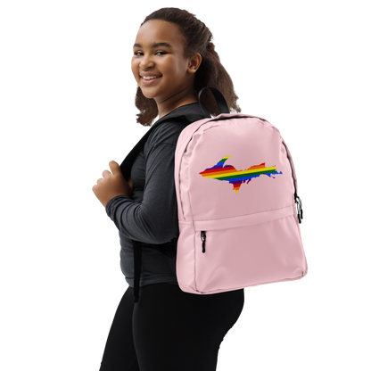 Michigan Upper Peninsula Standard Backpack (w/ UP Pride Flag Outline)