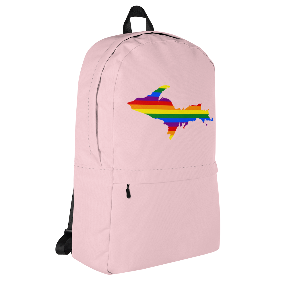 Michigan Upper Peninsula Standard Backpack (w/ UP Pride Flag Outline)