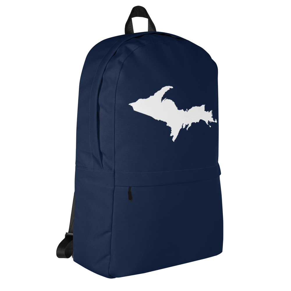 Michigan Upper Peninsula Standard Backpack (w/ UP Outline) | Navy