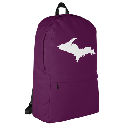 Michigan Upper Peninsula Standard Backpack (w/ UP Outline) | Plum