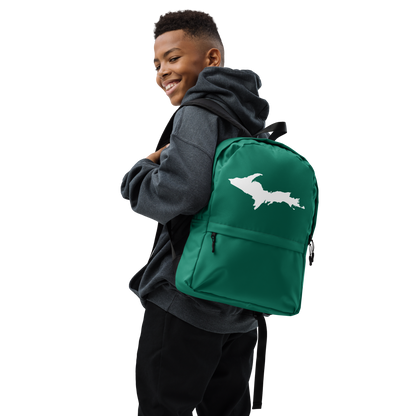 Michigan Upper Peninsula Standard Backpack (w/ UP Outline) | Emerald