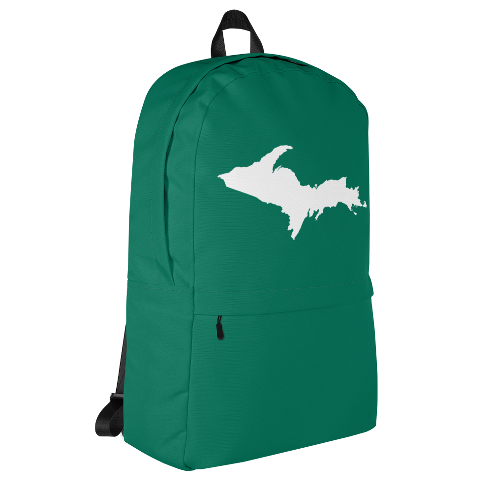 Michigan Upper Peninsula Standard Backpack (w/ UP Outline) | Emerald