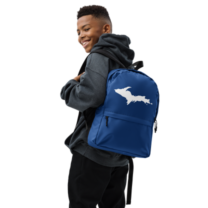 Michigan Upper Peninsula Standard Backpack (w/ UP Outline) | Blue