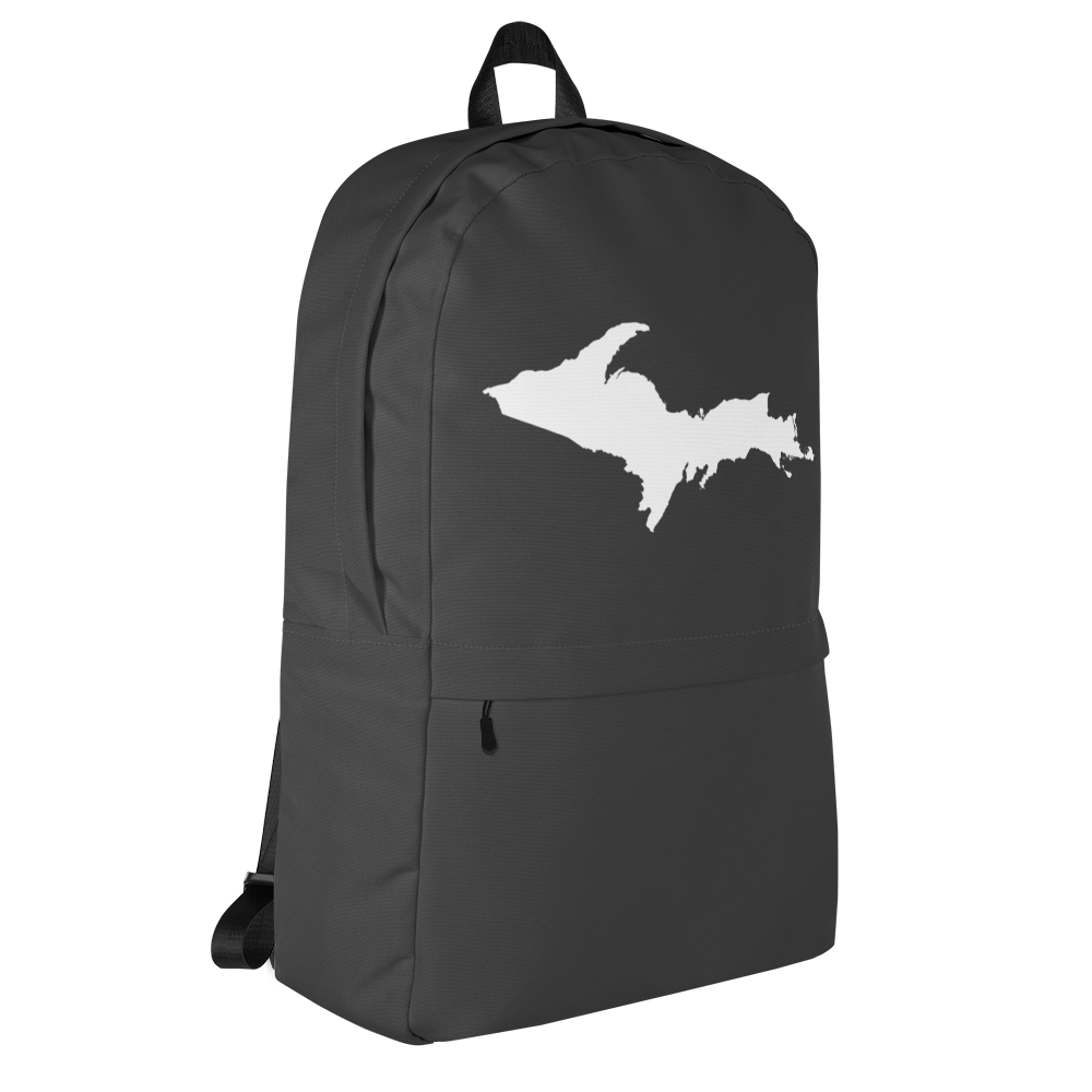 Michigan Upper Peninsula Standard Backpack (w/ UP Outline) | Charcoal