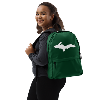 Michigan Upper Peninsula Standard Backpack (w/ UP Outline) | Green