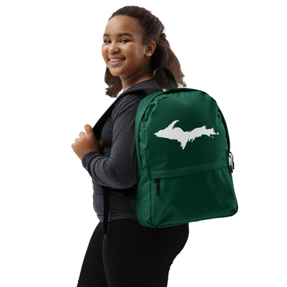 Michigan Upper Peninsula Standard Backpack (w/ UP Outline) | Green