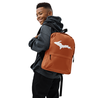 Michigan Upper Peninsula Standard Backpack (w/ UP Outline) | Burnt Orange