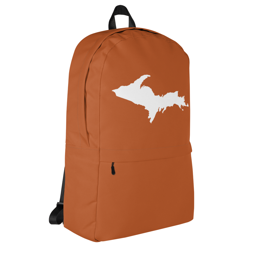 Michigan Upper Peninsula Standard Backpack (w/ UP Outline) | Burnt Orange