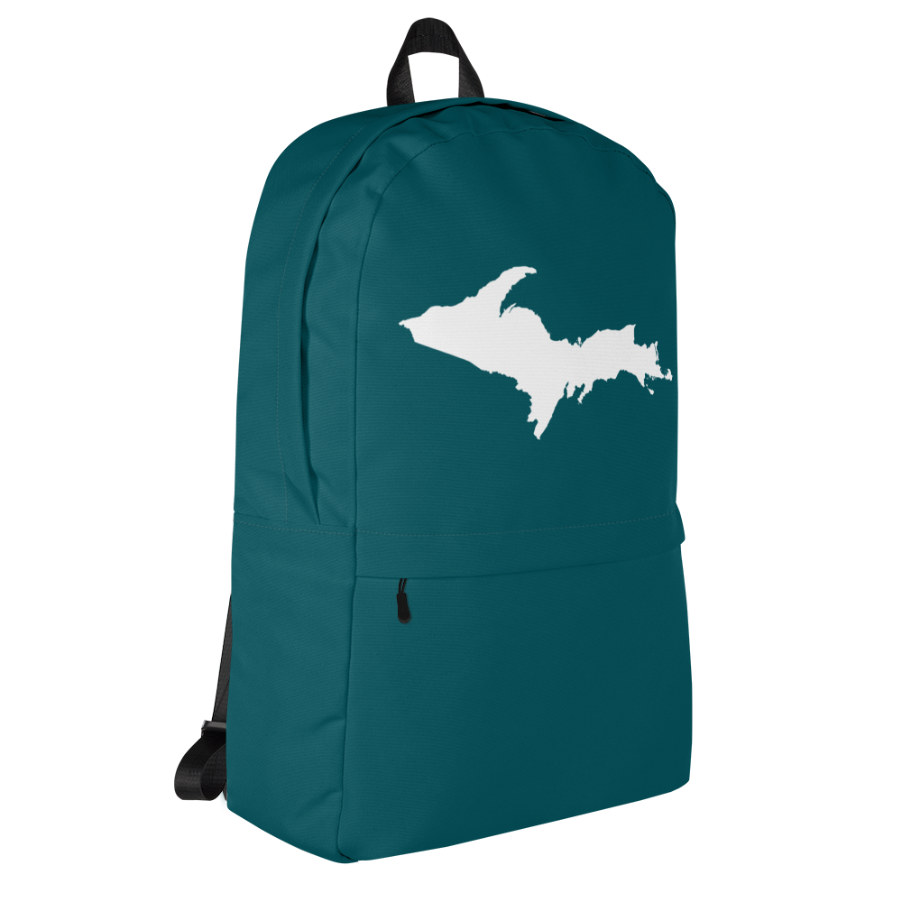 Michigan Upper Peninsula Standard Backpack (w/ UP Outline) | Teal