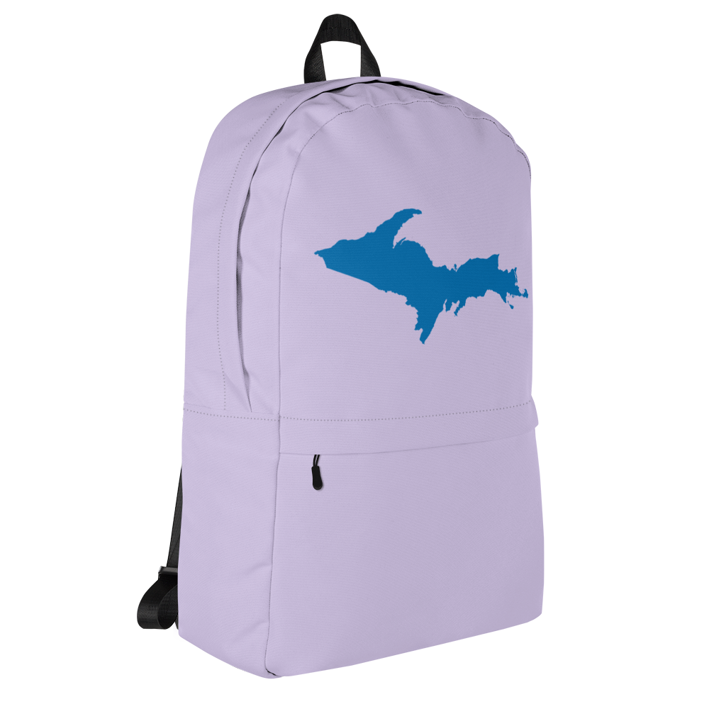 Michigan Upper Peninsula Standard Backpack (w/ Azure UP Outline) | Lavender