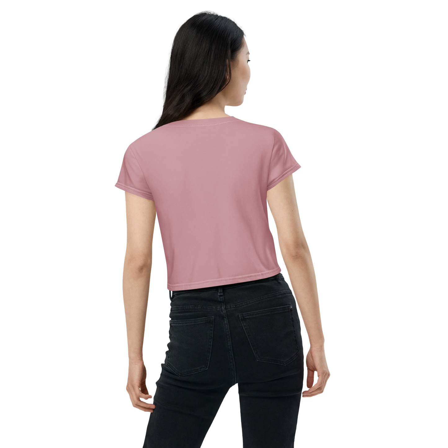 Michigan Upper Peninsula Crop Top (Ruby Outline) | Sporty - Cherry Blossom Pink