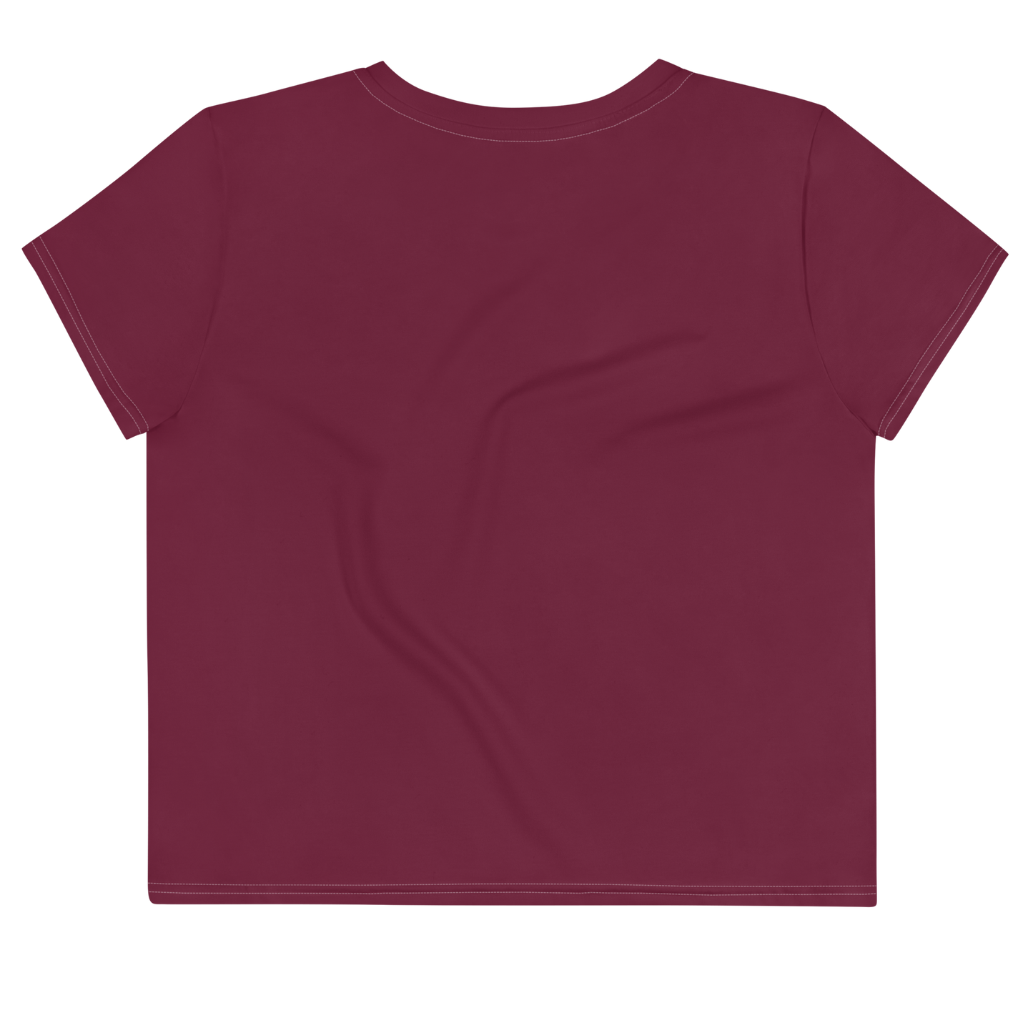 Michigan Upper Peninsula Crop Top (w/ UP Outline) | Sporty - Old Mission Burgundy