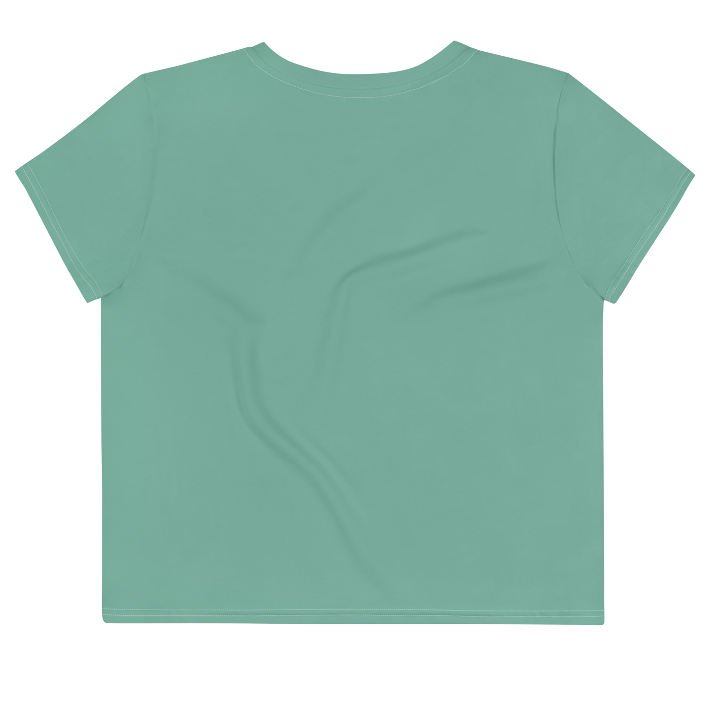 Michigan Upper Peninsula Crop Top (w/ UP Outline) | Sporty - Metallic Mint Green